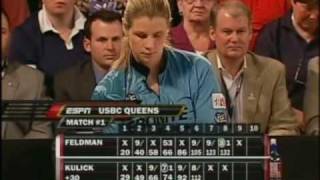 2010 USBC Queens Match 1 Michelle Feldman vs Kelly Kulick part 2 [upl. by Aspia531]