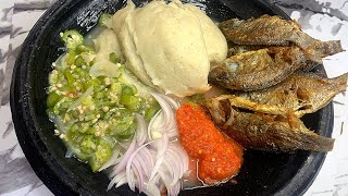 How to prepare a low budget okra sauce for banku [upl. by Fredelia]