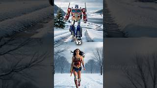 Wonder woman vs Optimus Super Man vs Thanos vs Elsa vs Godzilla marvel monster shortvideo [upl. by Androw824]