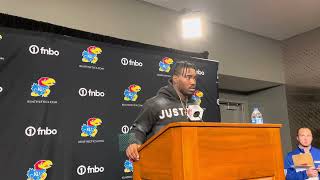 Jalon Daniels discusses KU’s loss to TCU [upl. by Nosille]