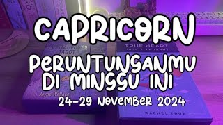 Capricorn ♑ Peruntunganmu Di Minggu Ini 💫 2429 November 2024 [upl. by Amber]