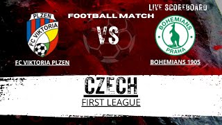 FC Viktoria Plzen VS Bohemians 1905 Czech First League LIVESCORE [upl. by Lothaire]