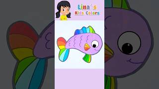 Rainbow fish  Kids Songs ✨💖🌟 shorts nurseryrhymes drawing [upl. by Odlaw]