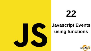 Javascript Tutorial in Hindi  22 Javascript Events using functions [upl. by Nonnahsed720]