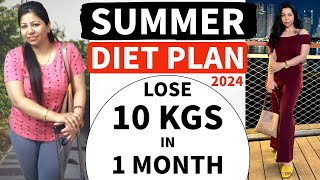 Summer Diet Plan For Fast Weight Loss In Hindi  How To Lose Weight Fast 10 Kgs  Fat to Fab [upl. by Timmie]