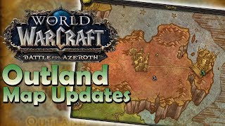 Outland MapFlight Master Updates  Patch 815  Battle for Azeroth [upl. by Dahlia804]