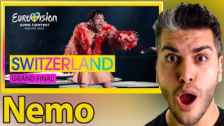 Nemo  The Code LIVE  Switzerland🇨🇭 Grand Final  Eurovision 2024 REACTION [upl. by Humpage]