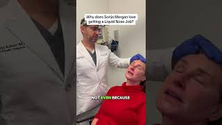 Sonja Morgan Nose Job sonjamorgan rhony realhousewivesofny liquidnosejob nonsurgicalrhinoplasty [upl. by Tessil]