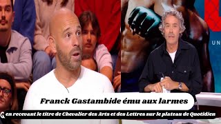 Franck Gastambide ému aux larmes en recevant le titre de Chevalier des Arts et des Lettres [upl. by Morganne]