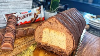 La Bûche façon Kinder Bueno 🍫 🌰 [upl. by Wynn]