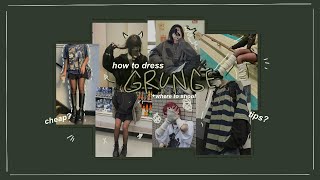 how to dress GRUNGE  grunge aestheticstyle  where to shop  fashion grunge [upl. by Anisirhc]