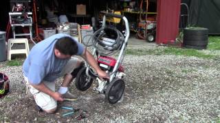 Pressure Washer  motor runs  pump doesnt  How to fix [upl. by Lyrak146]