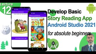 Develop a Full Story Book reading App in Android Studio  What is Intent  OnClick ActionListener [upl. by Kenn]