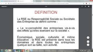 Formation Responsabilité Sociétale des Entreprises RSE cut [upl. by Anikas815]