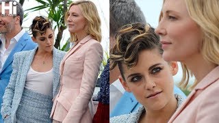 Kristen Stewart and Cate Blanchett at Cannes for the press conference of the Jury 2018 [upl. by Leiuqese460]