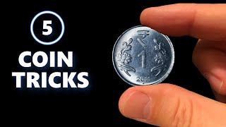 5 Easy Magic Tricks With Coin  Genius Theory  2022 [upl. by Norrie]