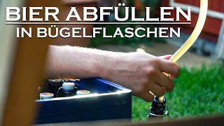 Selbst gebrautes Bier in Bügelflaschen abfüllen  Bier selber brauen [upl. by Irbua]