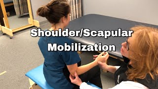 ShoulderScapular Mobilization  Occupational Therapy [upl. by Ellierim]