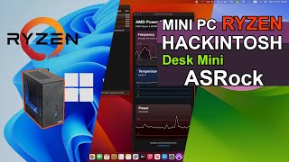 Mini Pc ryzen hackintosh Deskmini x300m stx [upl. by Taryne]