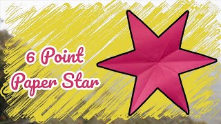 Snowflake Star within 1 minute  How to cut a 6 point star easy [upl. by Vtarj]