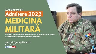 MADE IN UMFST Admitere 2022  Medicină Militară [upl. by Esorbma]