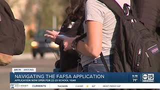 Navigating the FAFSA application [upl. by Akitnahs]