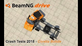 Crash Tests 2018  Civetta Bolide  Slow Motion  BeamNGdrive Gameplay [upl. by Notrub176]