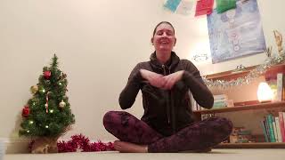 SharonKilgour Yoga 12 Days of Christmas Yoga Day 12 Drummers Drumming [upl. by Dyna]