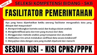 SOAL SKB CPNSPPPK FASILITATOR PEMERINTAHAN PART 1 [upl. by Tedi]