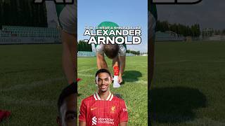 How to wear shin pads like ALEXANDERARNOLD ⚽️🇬🇧 gaincontrol howto shinpads alexanderarnold [upl. by Pulchi]