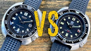 Unbelievable SidebySide Comparison of the Seiko quotWillardquot and Steeldive 1970 [upl. by Adnocahs]