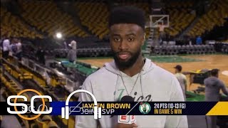 Jaylen Brown ‘We don’t back down from nobody’  SC with SVP  ESPN [upl. by Clarkin886]