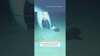 Underwater Camera Shows Titan Sub Wreckage on the Ocean Floor Near Titanic shorts [upl. by Assirahs]