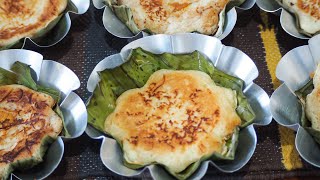 SPECIAL BIBINGKA  BAKED RICE CAKE   WITHOUT OVEN  HOW TO MAKE SPECIAL BIBINGKA [upl. by Orelia]