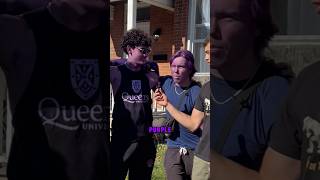 Interviewing Queens University painted purple😭💜 queensuniversity publicinterview italian [upl. by Norek249]