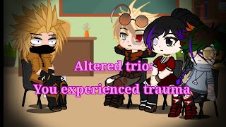 Altered trio therapy ⚠️ You experienced trauma meme⚠️ Izuku Afton Momo Afton and Katsuki Emily AU [upl. by Yrac]