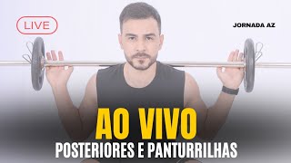 🔴 AO VIVO  Posteriores e Panturrilhas  Desafio Semanal  Treino em Casa  Academia  Musculação [upl. by Annawat]