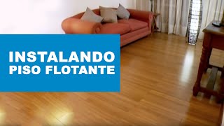 Cómo instalar un piso flotante de madera sólida [upl. by Retrak]