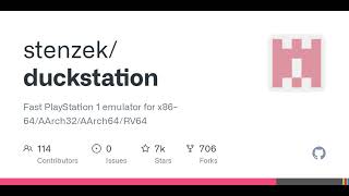 GitHub  stenzekduckstation Fast PlayStation 1 emulator for x8664AArch32AArch64RV64 [upl. by Trygve47]