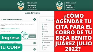 ¿CÓMO AGENDAR TU CITA paso a paso Sistema de Citas Becas Benito Juárez 2022 [upl. by Ennayhs40]