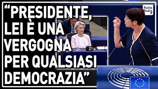 CHRISTINE ANDERSON SCATENATA DAVANTI ALLA VON DER LEYEN ▷ MICROFONO SPENTO DOPO IL PRIMO SUSSULTO [upl. by Leanna61]