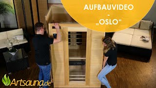 Infrarotkabine Oslo Aufbauvideo  Artsauna ☀ [upl. by Esther]