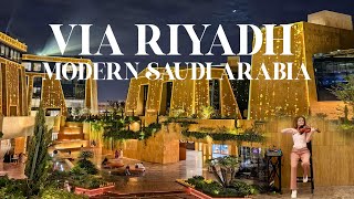 VIA RIYADH Modern Saudi Arabia  Riyadhs New Lavish Destination 4K 2023 [upl. by Leuas]