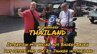 Interview mit Heinz👍Gastwirt des Hirsches in Steinbach BadenBletzte mal vor 25 Jahren in Thailand [upl. by Strauss]