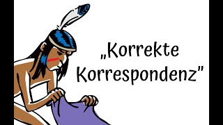 Korrekte Korrespondenz [upl. by Nivets]