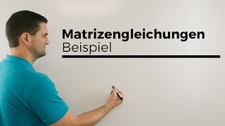 Matrizengleichungen Beispiel Matrixalgebra Rechnen mit Matrizen  Mathe by Daniel Jung [upl. by Boorer]