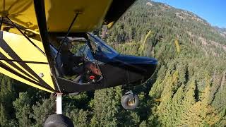 Zenith CH701 OneBravoZulu  Stehekin State Airport  Approach and Landing [upl. by Nagn]