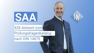 428 Prüfungsfrage amp Antwort zum Prüfungsfragenkatalog SAA nach DIN 14675 Stand 2020 [upl. by Shannah]