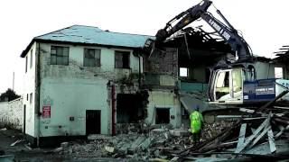 DEMOLITION OF CREAMERY BUILT IN 1921 [upl. by Ronacin]