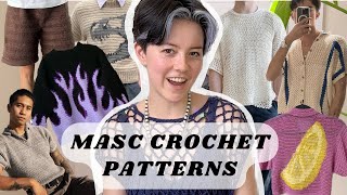 masculine crochet pattern inspiration  20 trendy crochet patterns [upl. by Rodrique294]